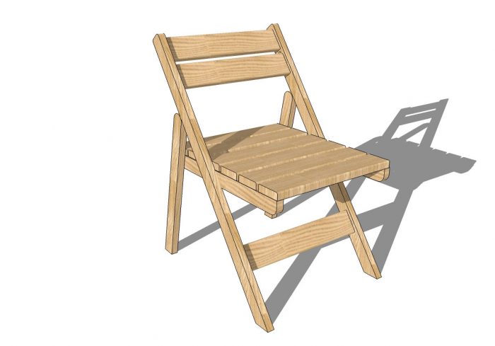 Деревянный складной стул чертежи сборка