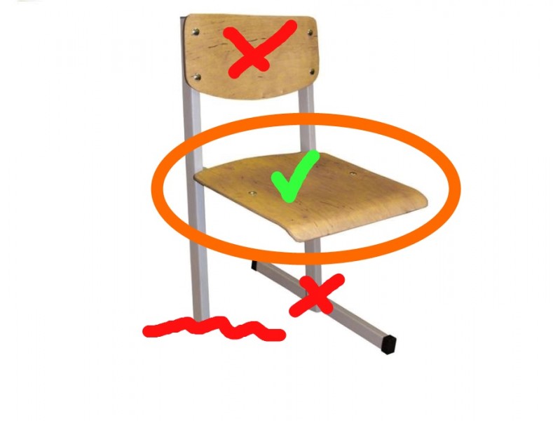 Как отремонтировать школьный стул