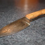 Как сделать небольшой нож из «дамасской» стали (без механического молота)