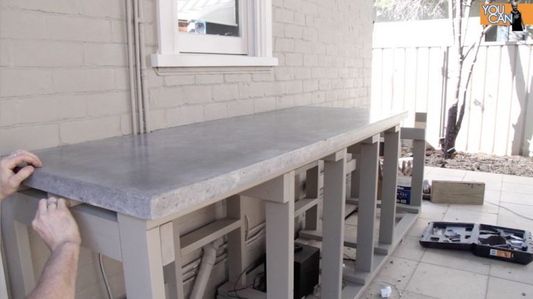 Сделать бетонную столешницу своими руками на кухне